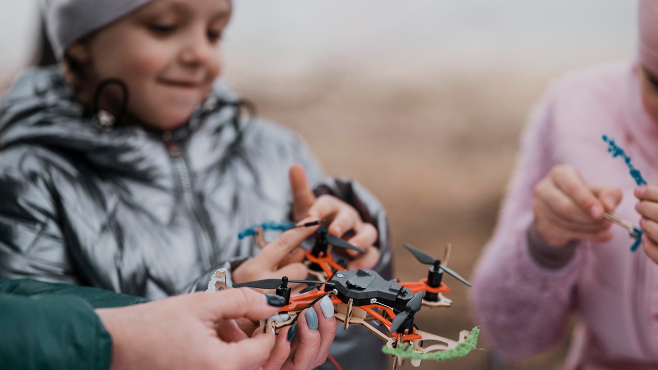Drone Jouet avec Caméra Intégrée pour Enfant